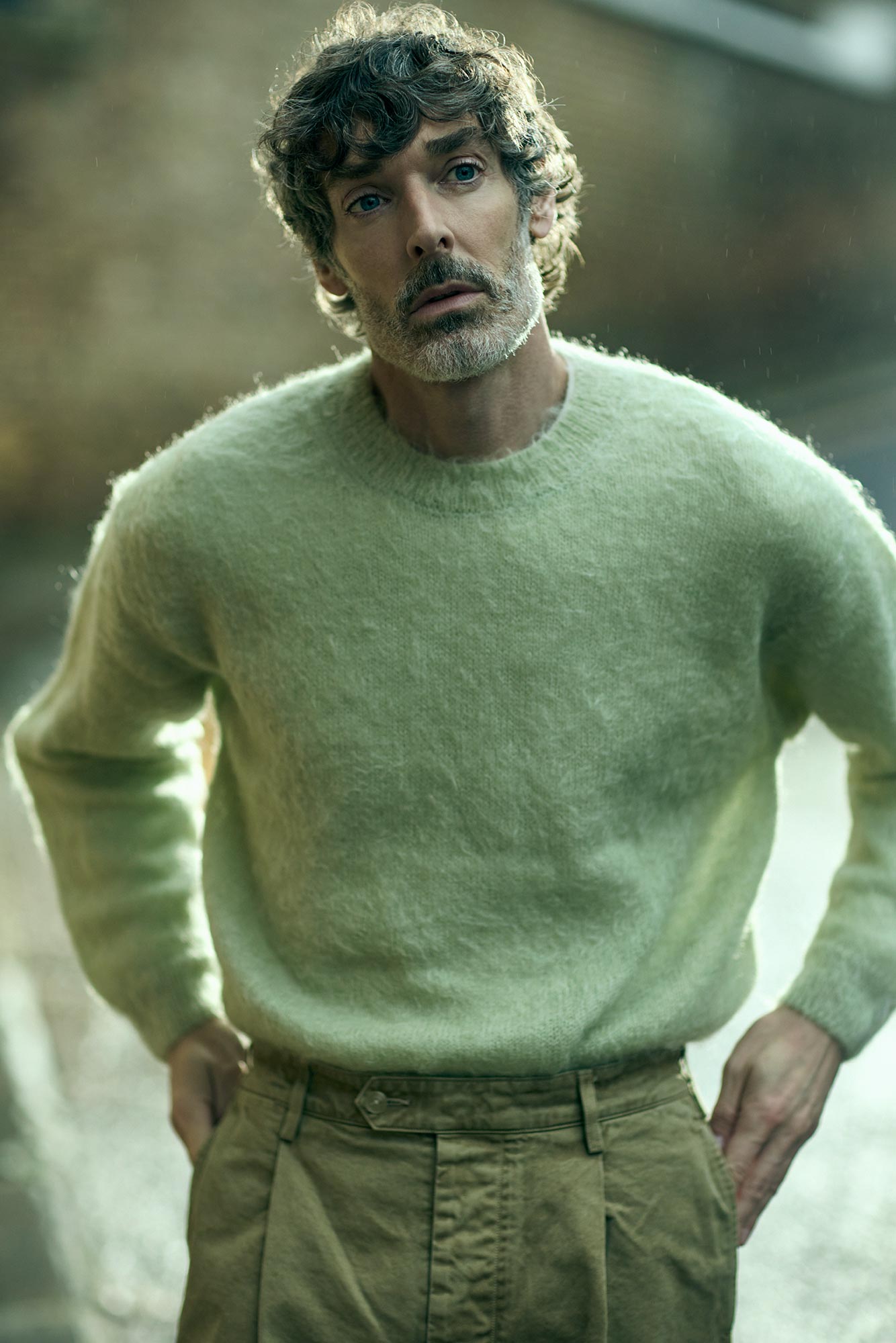 Richard wearing a wollen jumper